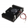 Aluminum Heatsink with fan - 90x60x20mm